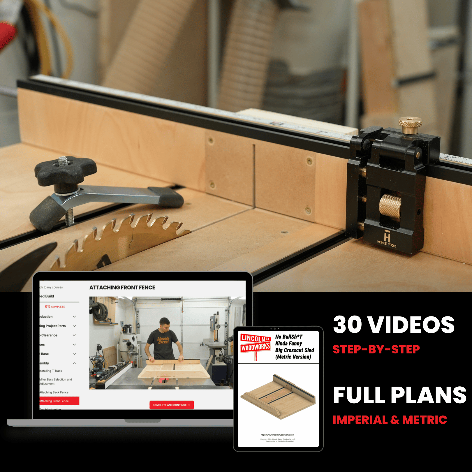 Big Cross Cut Sled Build System