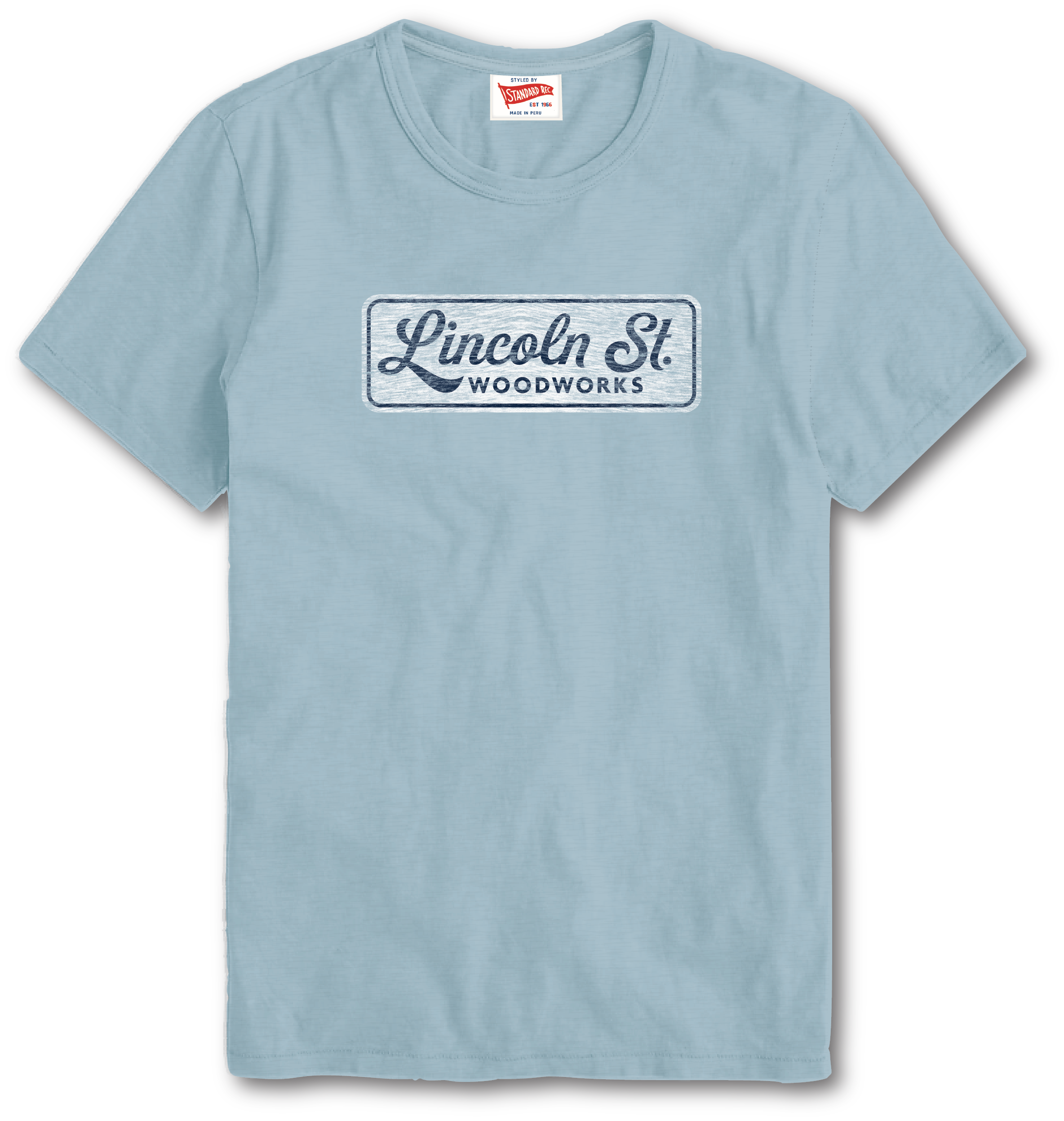 Limited Edition Blue Lincoln St. Tee Shirt