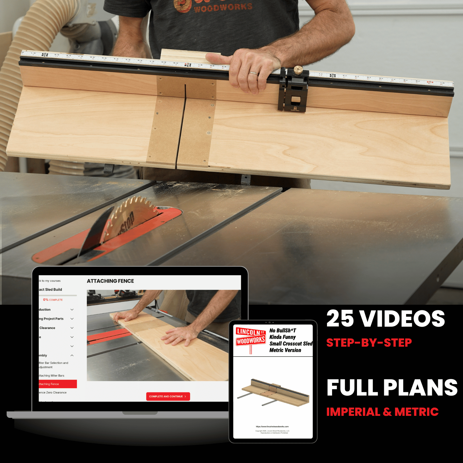 Compact Crosscut Sled Build